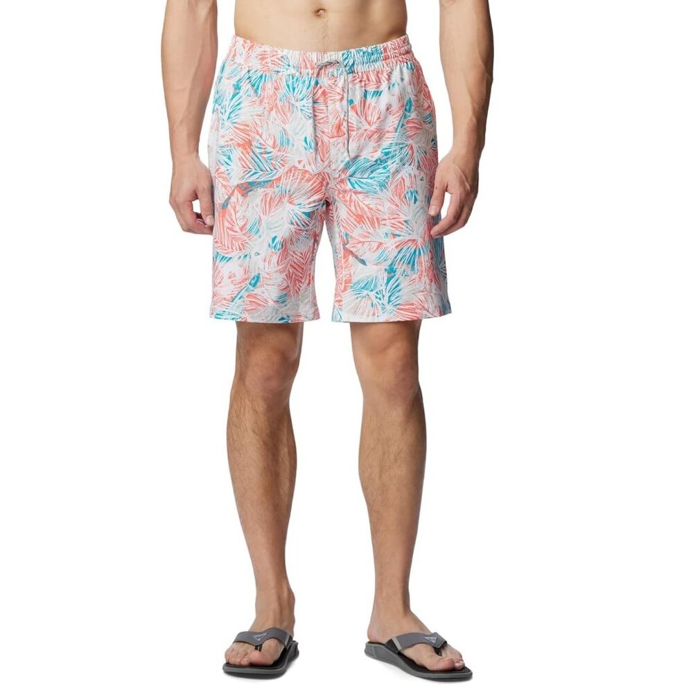 Columbia PFG Men's Super Slack Tide Hybrid Water Short Tropical Print Size XL